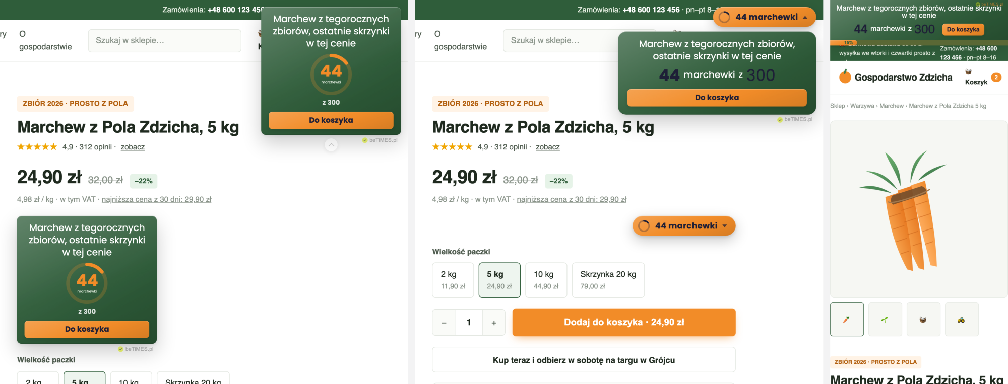 Licznik sztuk w stylu Pierścień, Pigułka i Pasek na telefonie