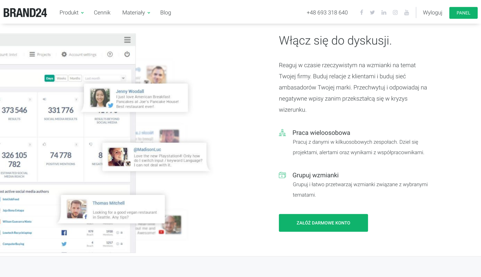 Monitoring internetu
