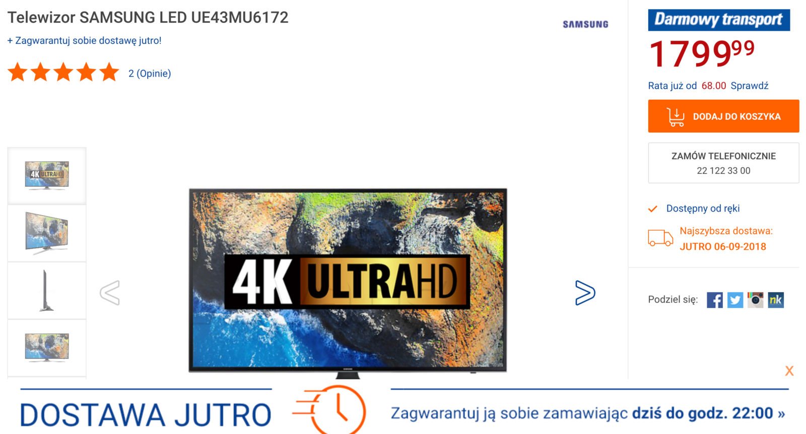 Promocje, liczniki i gwarancja dostawy w sklepach internetowych