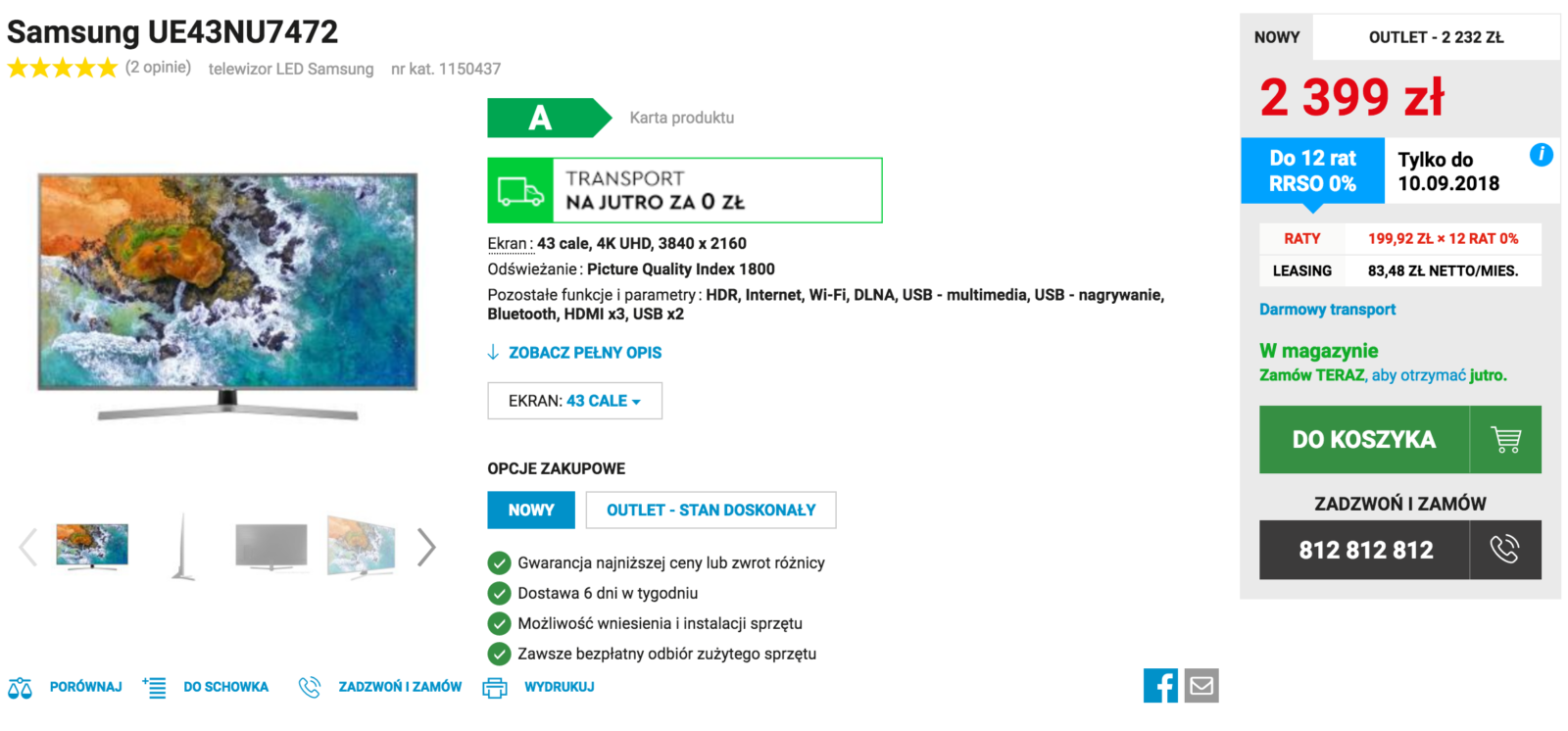 Promocje, liczniki i gwarancja dostawy w sklepach internetowych